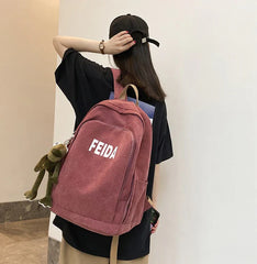 RED Girls College Backpack 4207