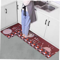 2 pcs set Kitchen , Bathroom ,HomeDecor Anti-Slip Absorbent Mat & Runner (M21)