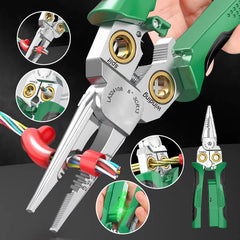 8-in-1 Multi-Functional Wire Stripper Scissors With Electrical Test