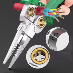 8-in-1 Multi-Functional Wire Stripper Scissors With Electrical Test