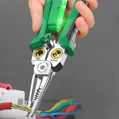 8-in-1 Multi-Functional Wire Stripper Scissors With Electrical Test